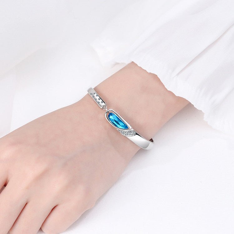 blue crystal bracelet