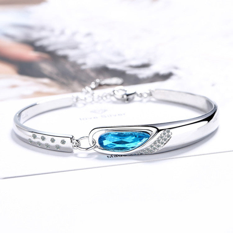 blue crystal bracelet
