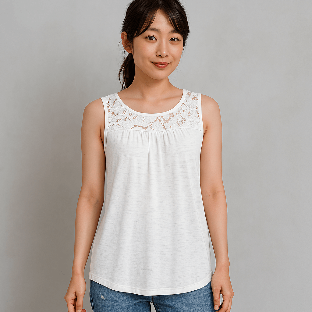 Lace Trim Tank Top