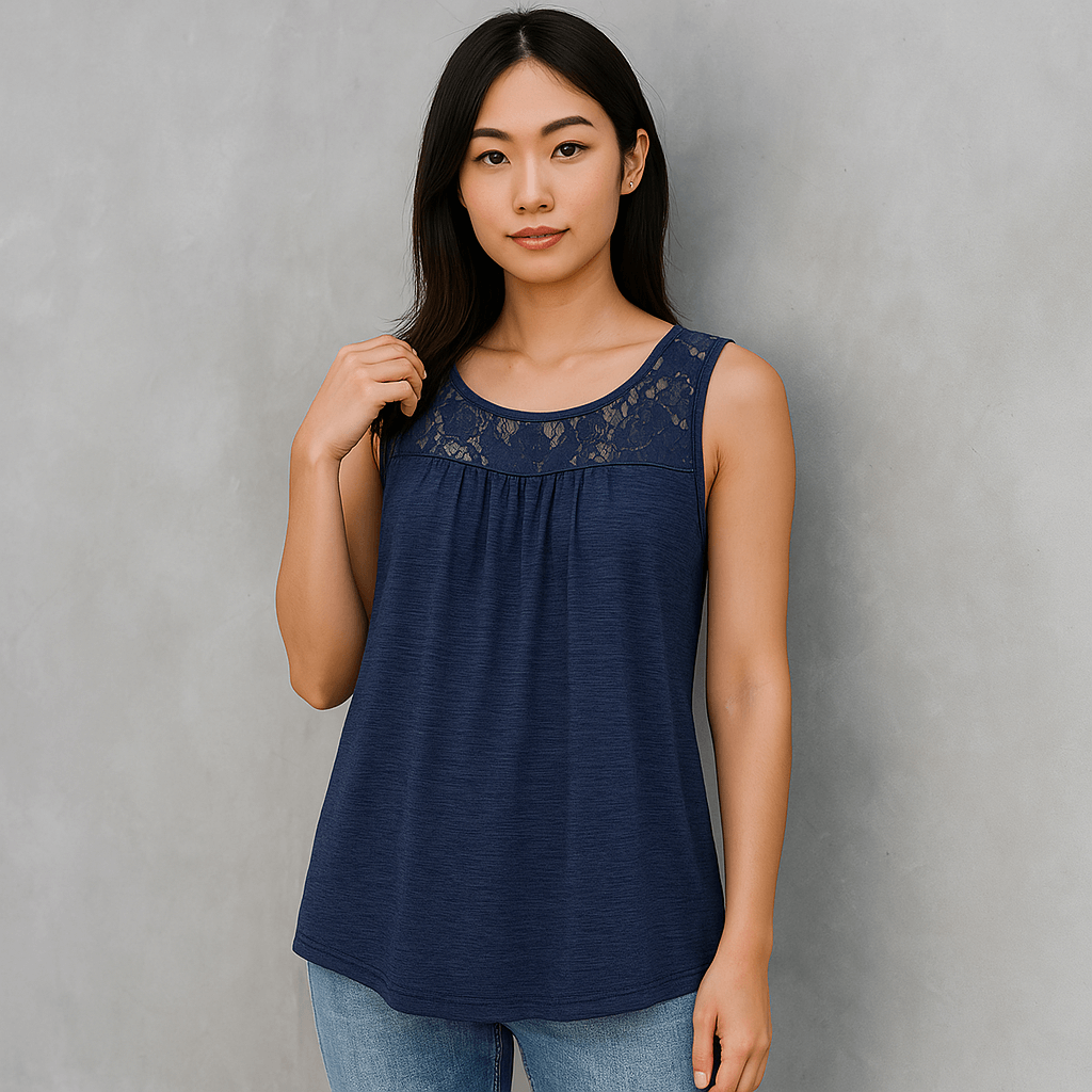 Lace Trim Tank Top