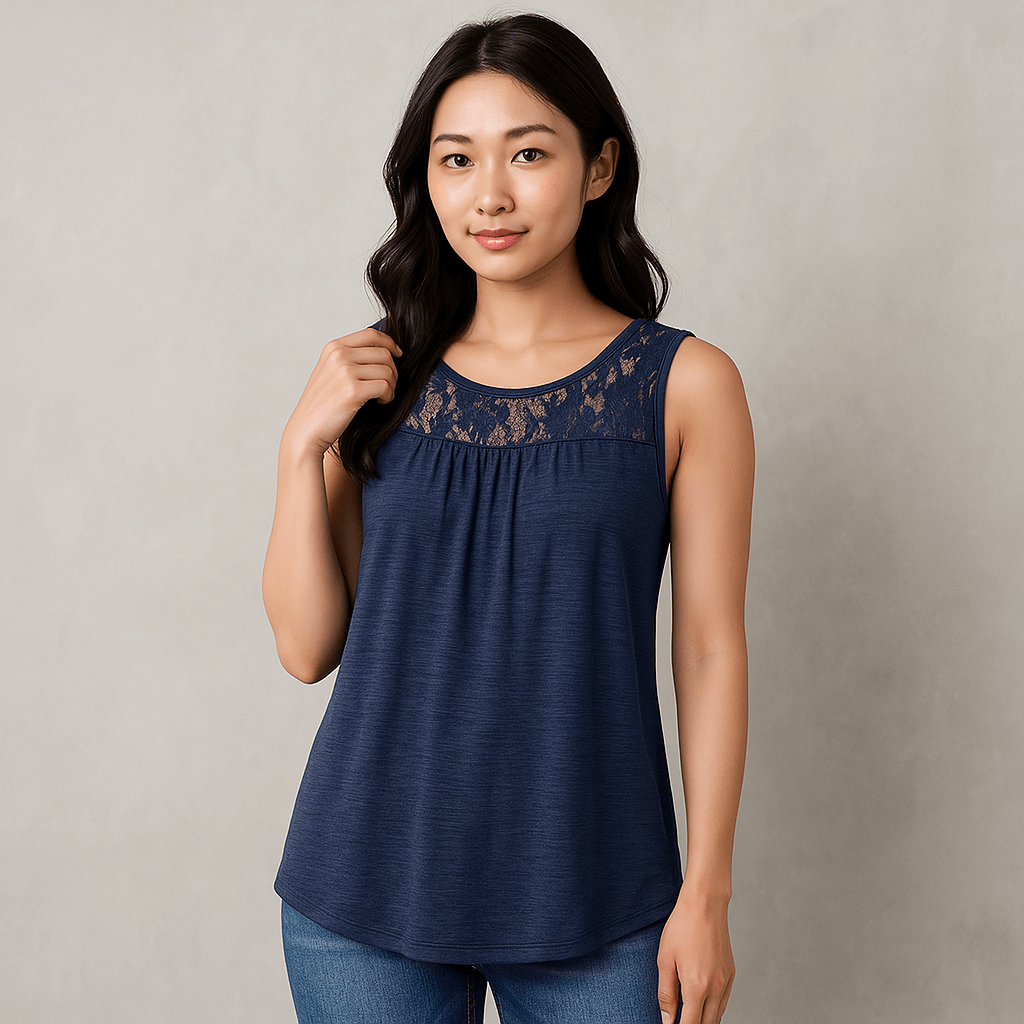 Lace Trim Tank Top