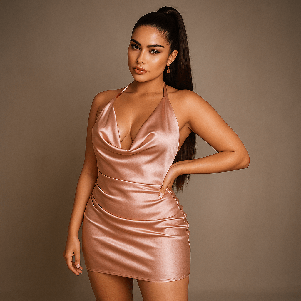 Satin Slip Party Dress
