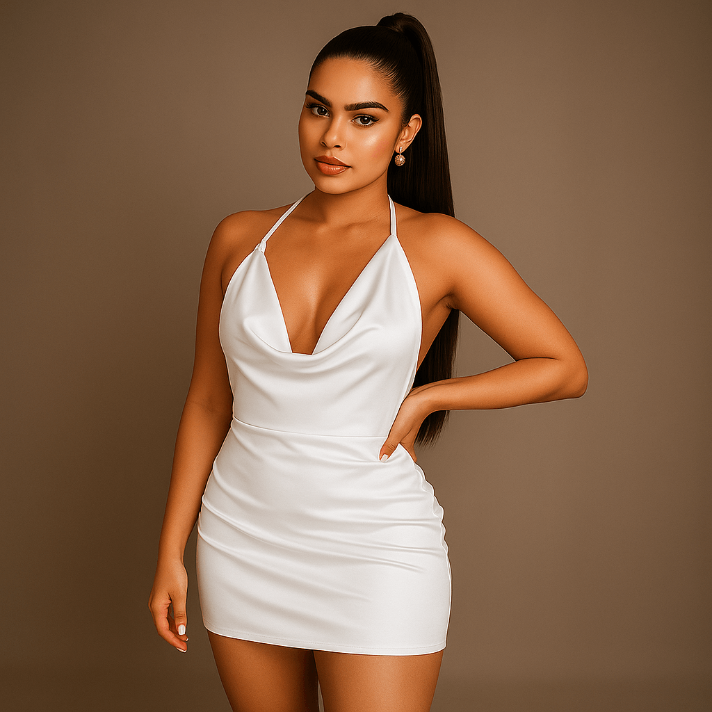Satin Slip Party Dress