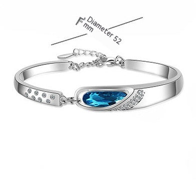 blue crystal bracelet