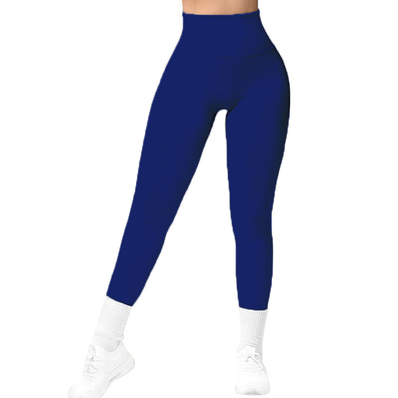 Solid High-Waist Running Leggings