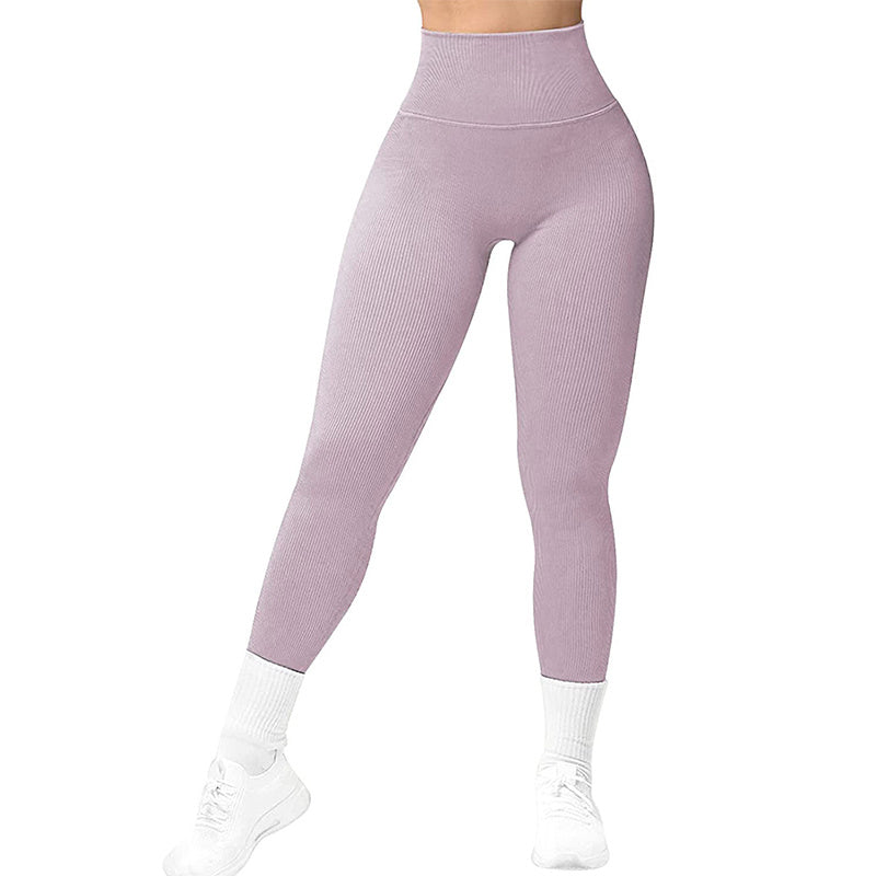 Solid High-Waist Running Leggings