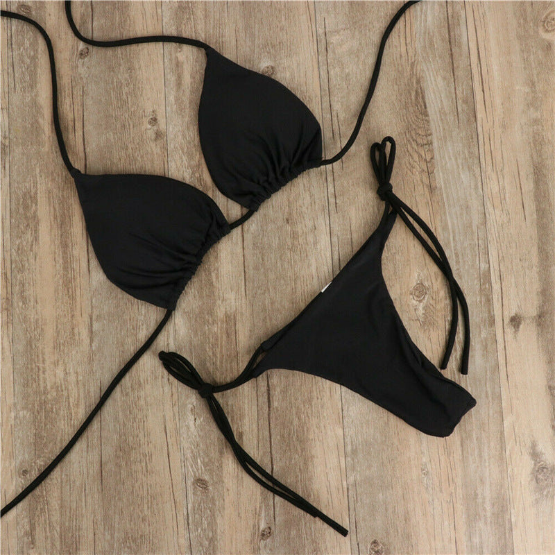 Halter Neck Tie Bikini – Sexy Two-Piece Swimsuit | Beachwear