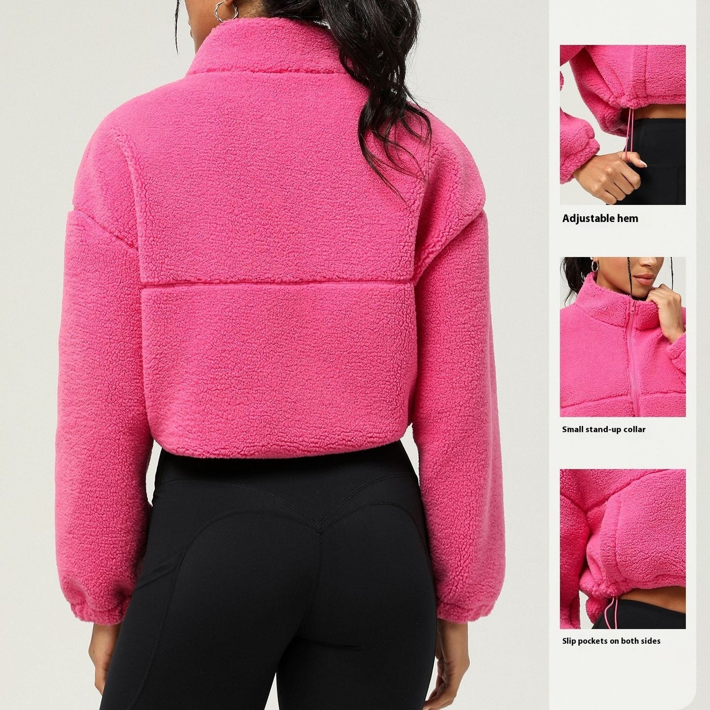 Sherpa Fleece Zip-Up Jacket
