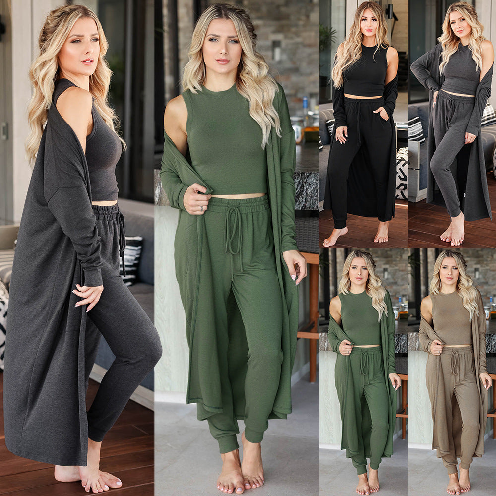 Stylish Knitted Athletic Ensemble