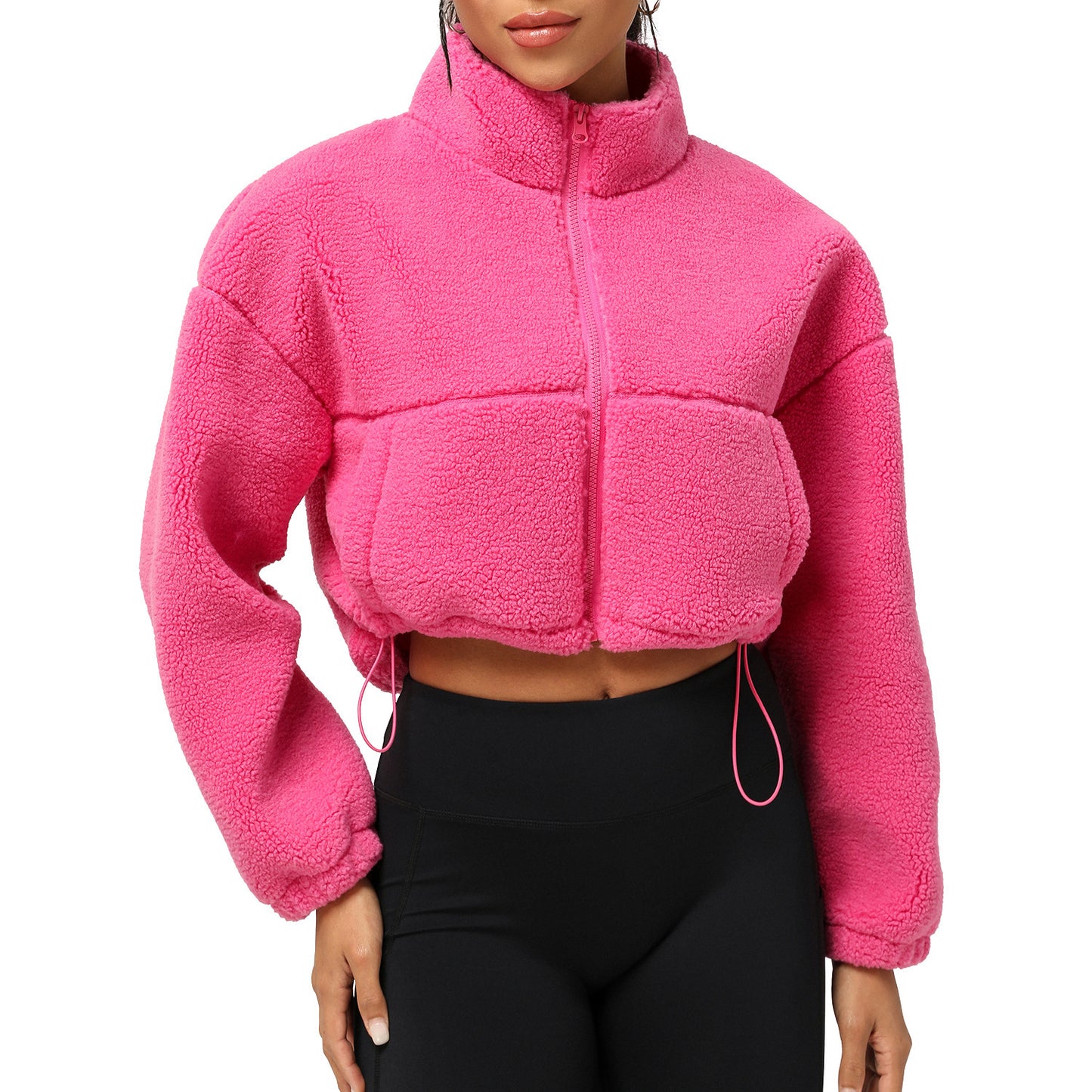 Sherpa Fleece Zip-Up Jacket