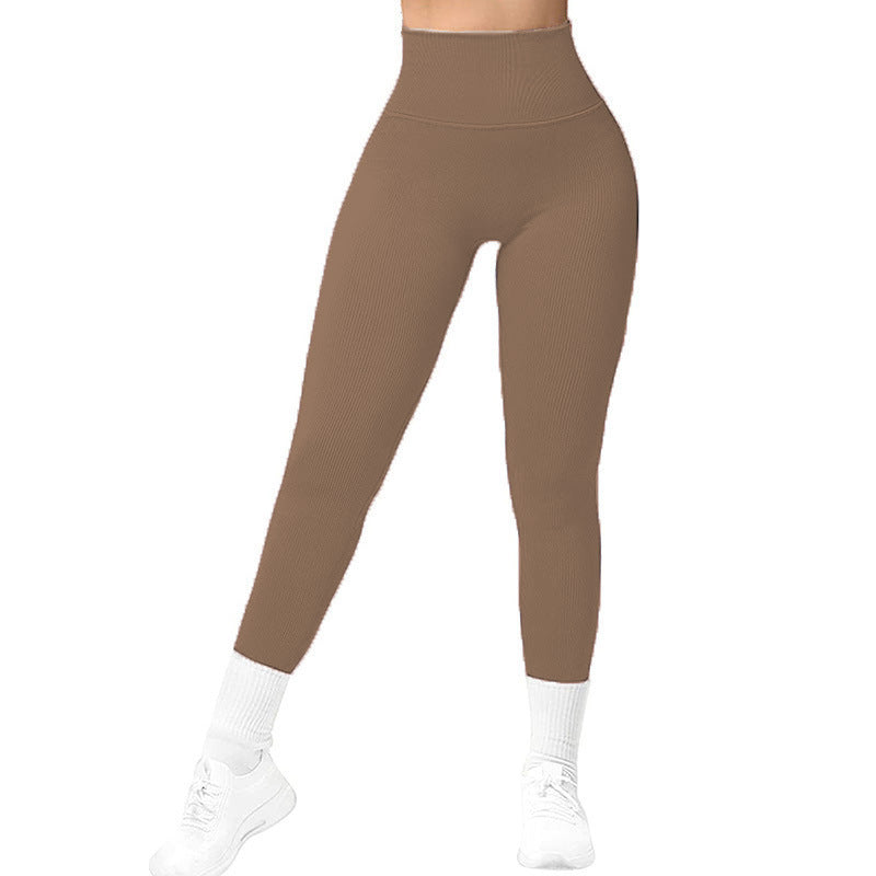 Solid High-Waist Running Leggings