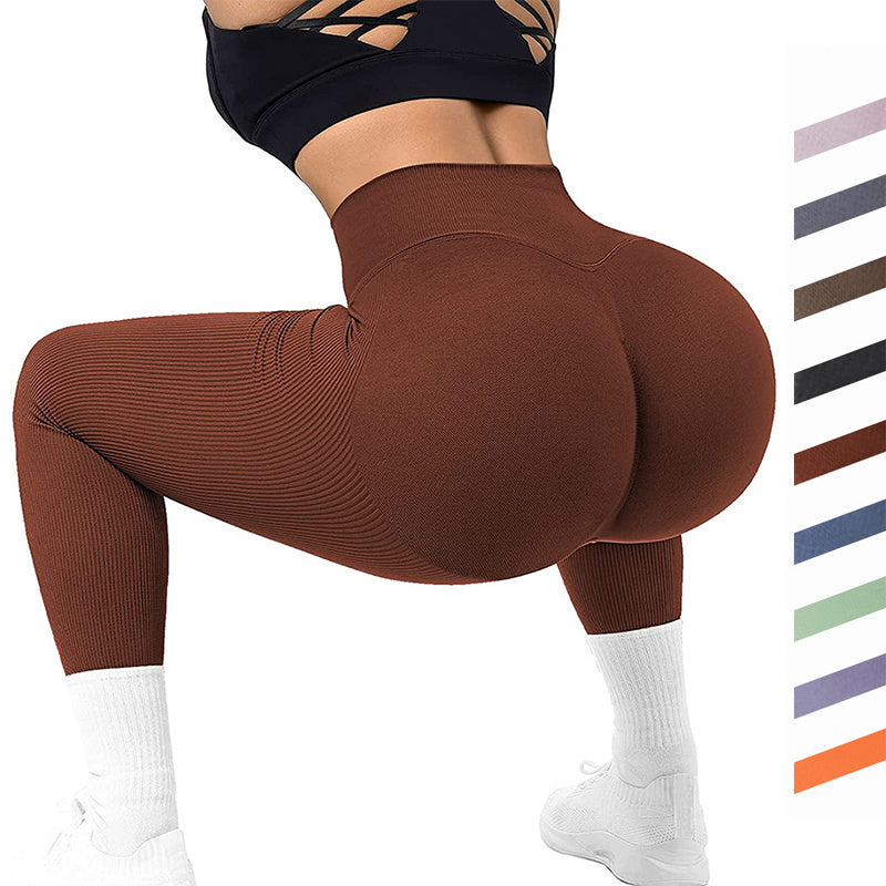 Solid High-Waist Running Leggings