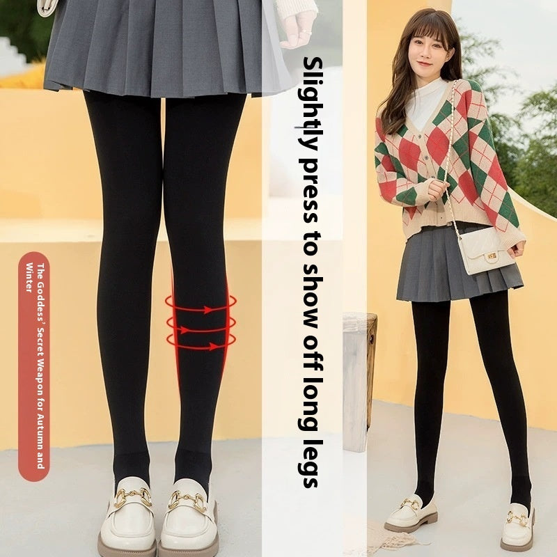 Premium Nylon Fleece-Lined Leggings & Stockings