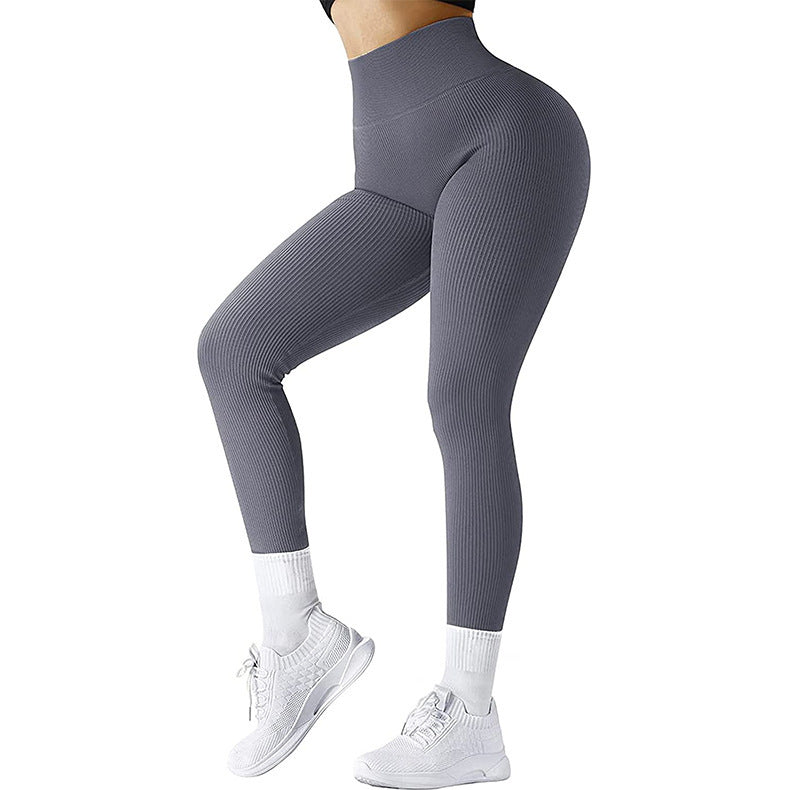 Solid High-Waist Running Leggings