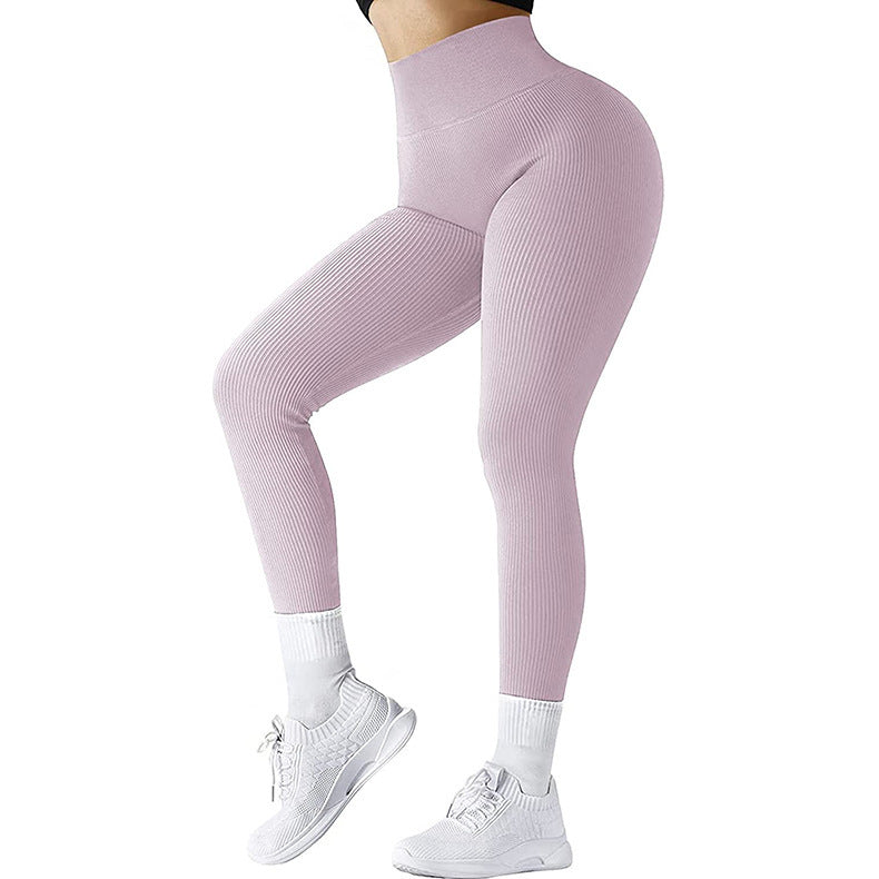 Solid High-Waist Running Leggings