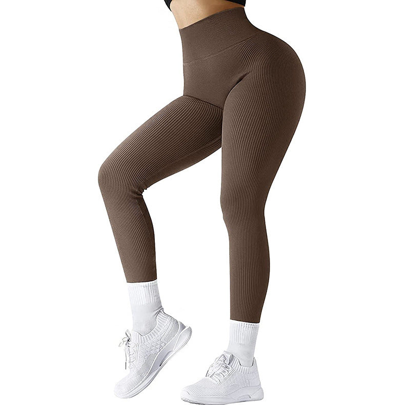 Solid High-Waist Running Leggings