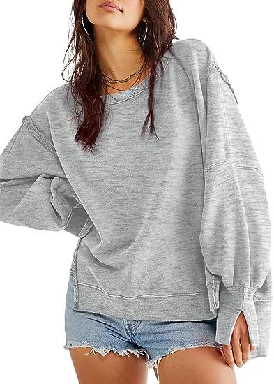 Solid Oversized Sweatshirt
