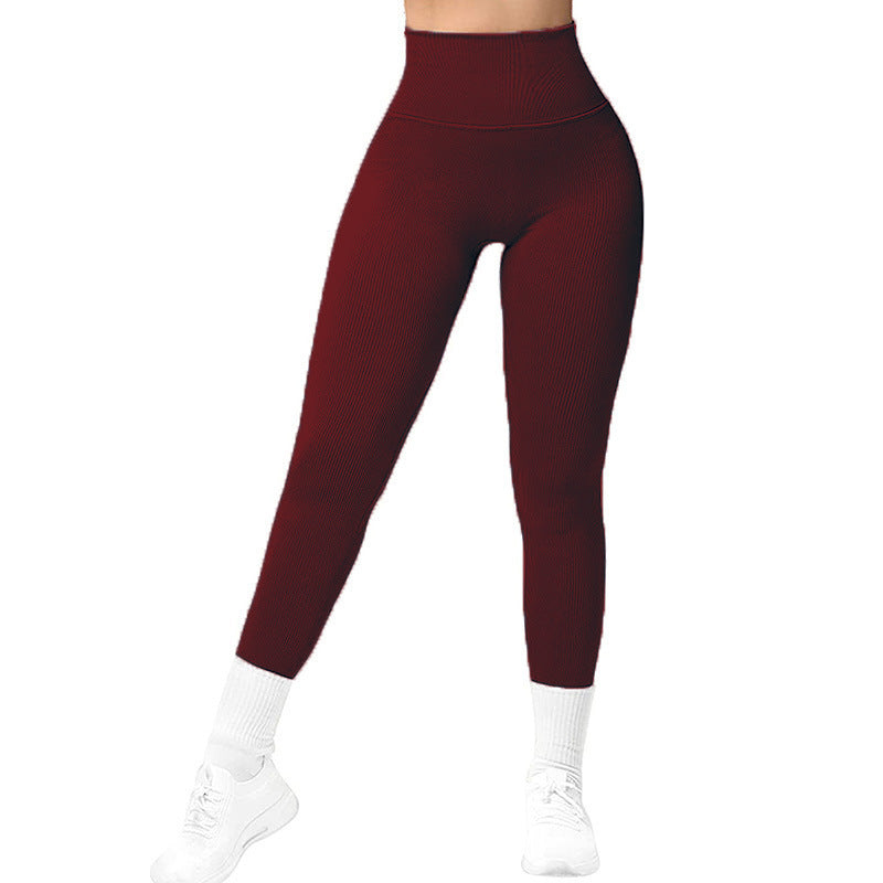 Solid High-Waist Running Leggings