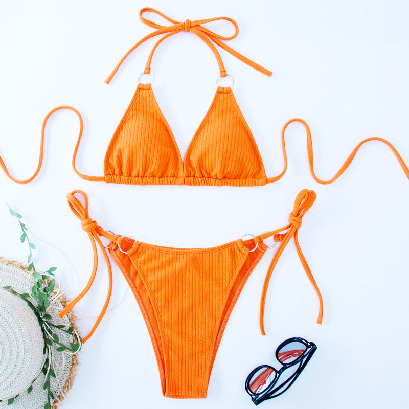 Sexy Side-Tie Thong Bikini – Women's Bandage-Style Swimsuit