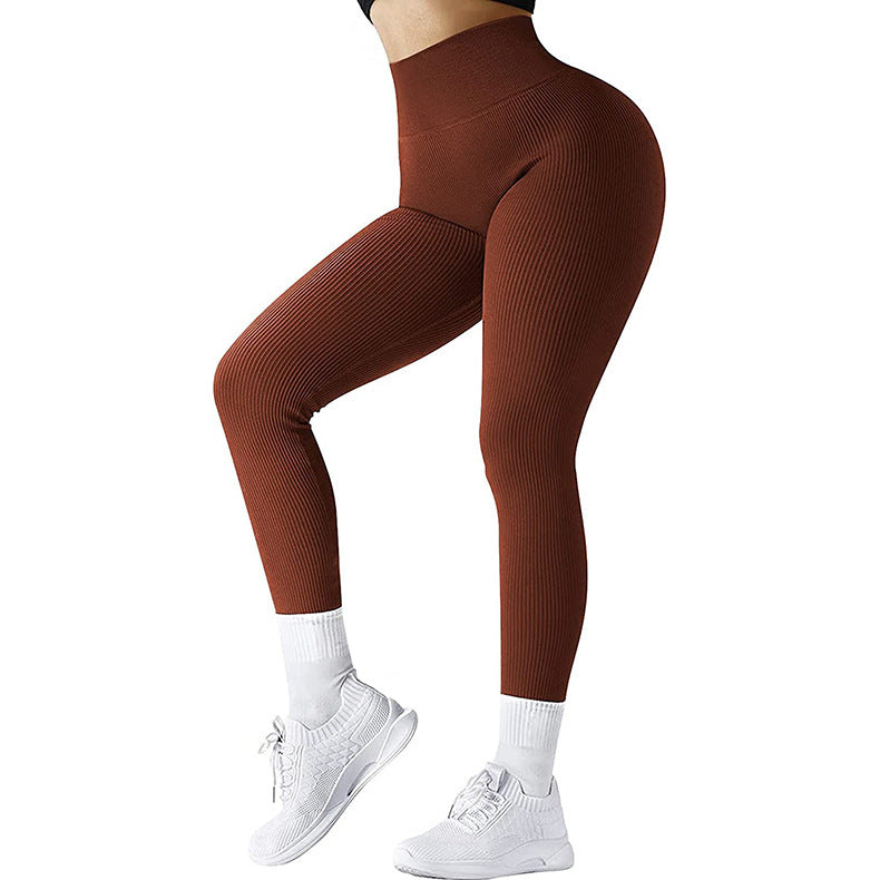 Solid High-Waist Running Leggings