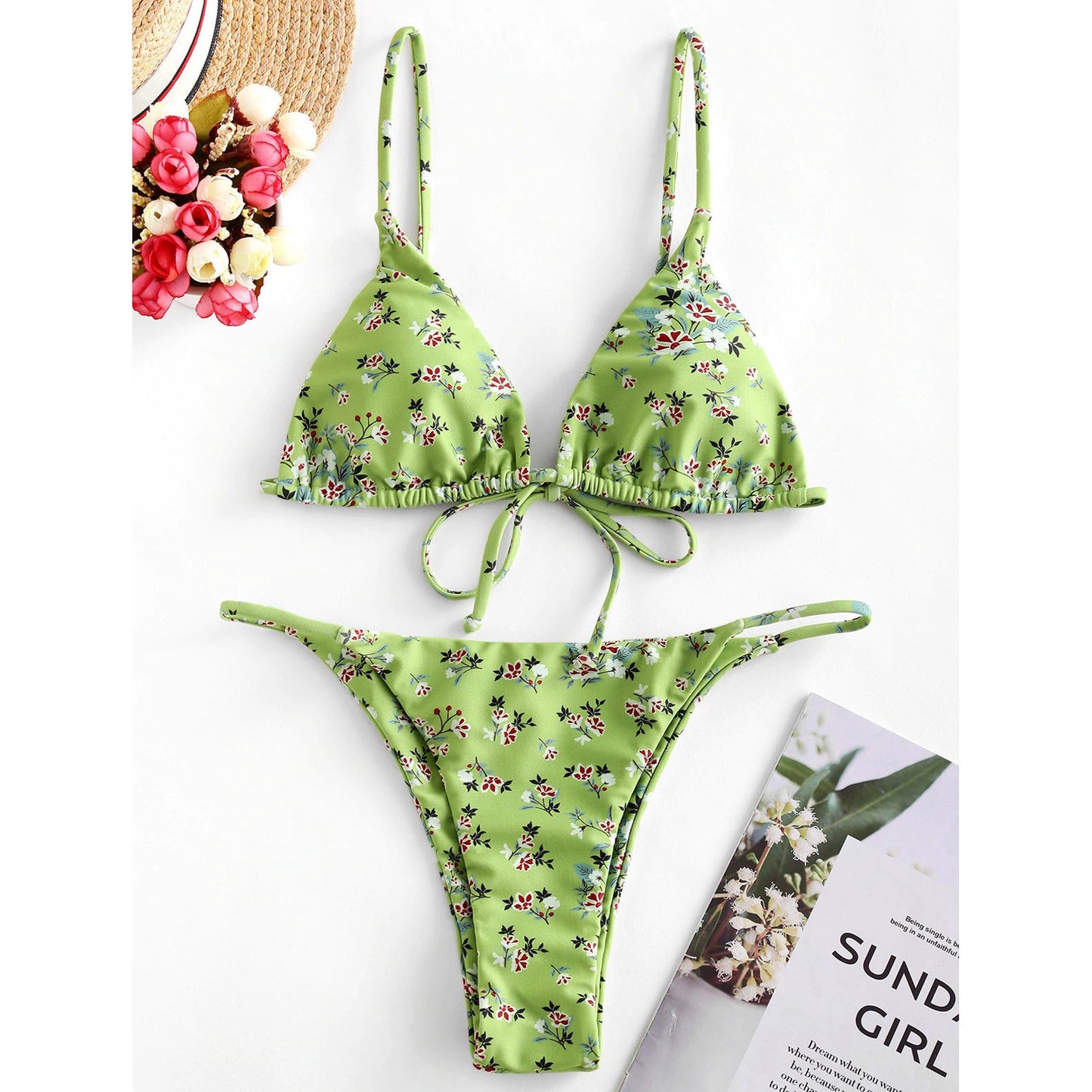 Summer Floral Bikini | Sexy Push-Up Swimsuit