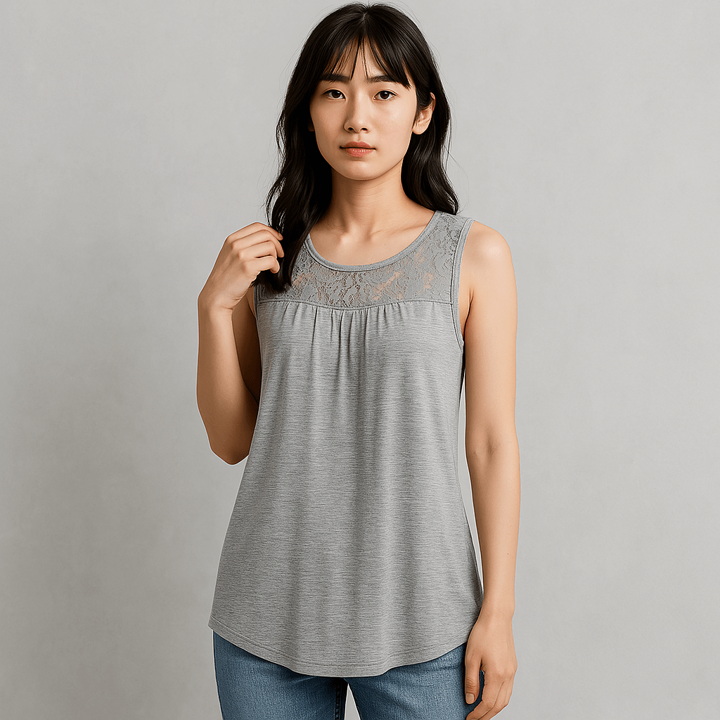 Lace Trim Tank Top