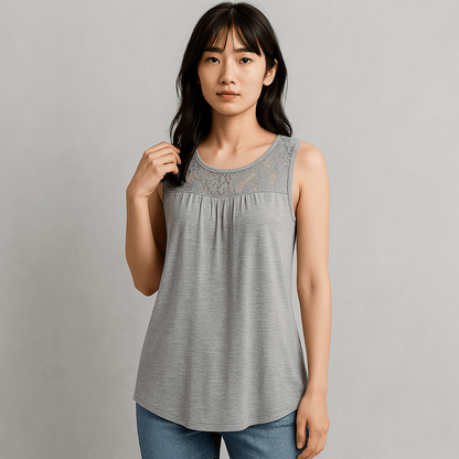 Lace Trim Tank Top