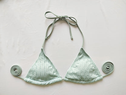 3-Piece Halterneck Swimsuit Set – Sexy Backless Bikini with Sheer Mesh Skirt