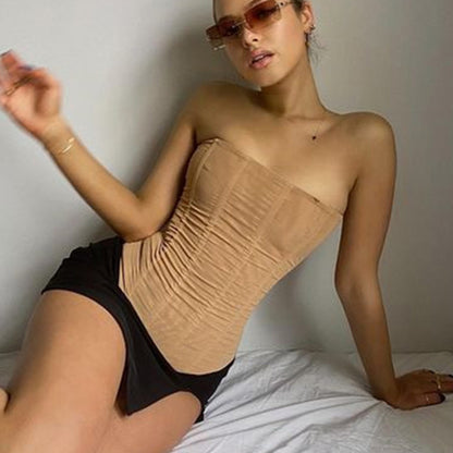 Skinny Sleeveless Tube Top
