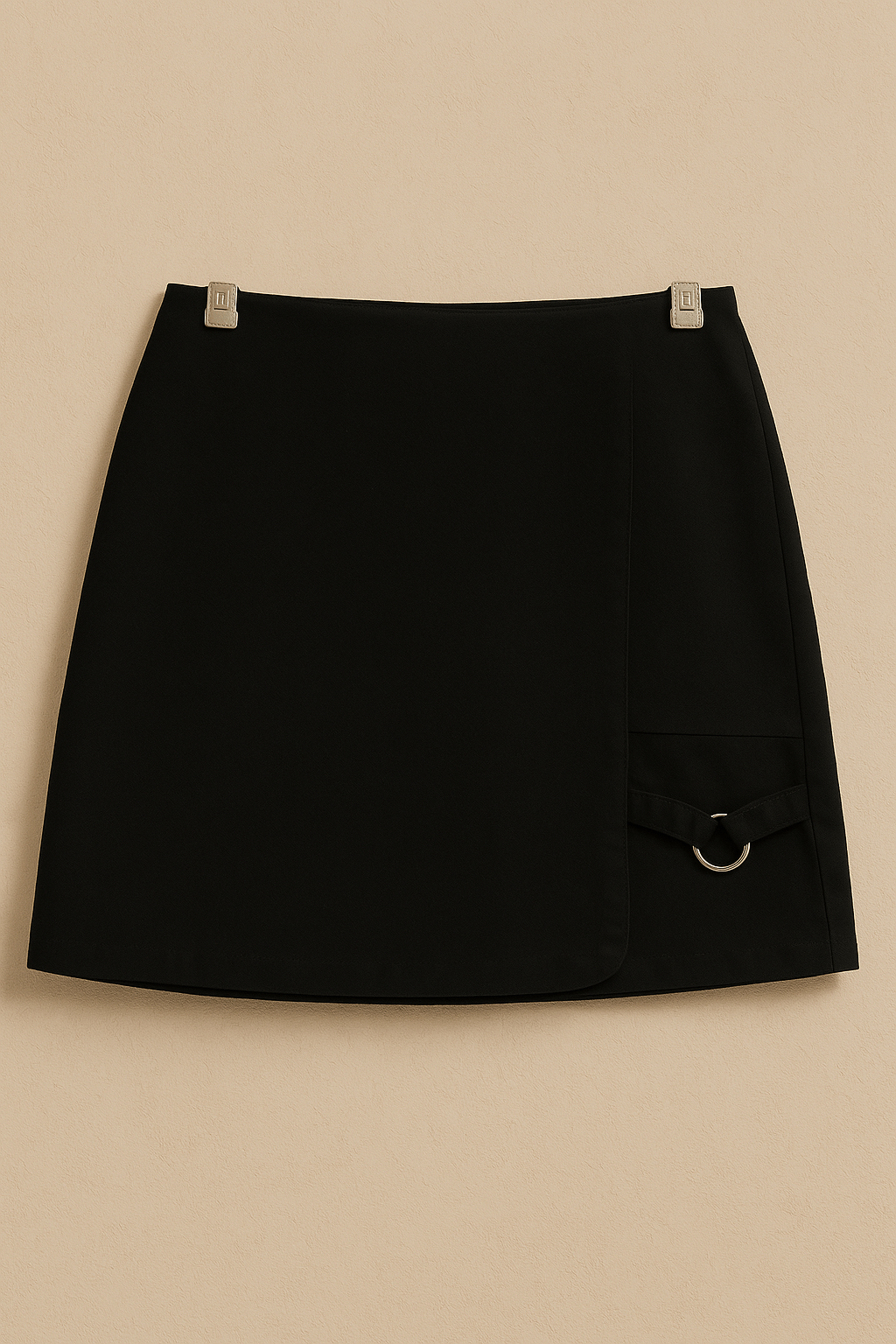 Korean Irregular Hem Mini Skirt