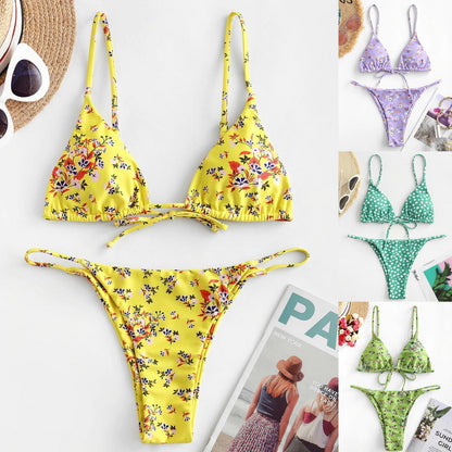 Summer Floral Bikini | Sexy Push-Up Swimsuit