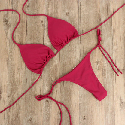 Halter Neck Tie Bikini – Sexy Two-Piece Swimsuit | Beachwear